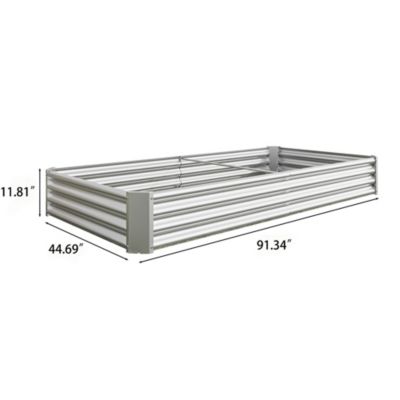 Metal Raised Garden Bed Kit for Flowers and Vegetables