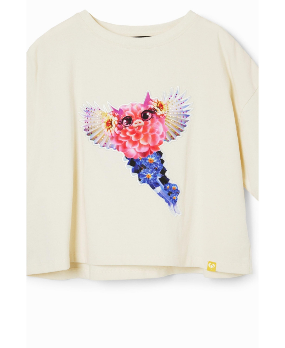 Desigual Girls Girls's Fantasy patch T-shirt