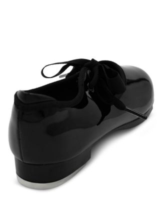 Girls Shuffle Tap Shoe Black Patent