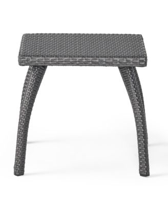 Streamdale Durable Wicker Patio Accent Table for Drinks and Treats