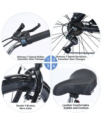 Streamdale 7 Speed Bicycles 26"Inch Multiple Colors Men's Beach Cruiser Bike