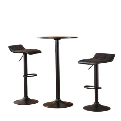 Belham Metal Bar Set with 2 Swivel Stools