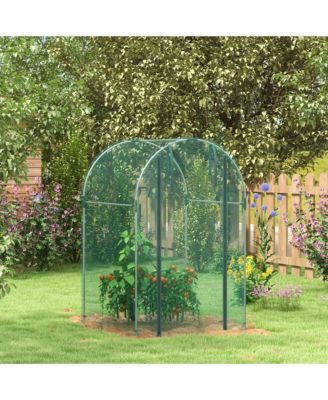 Walk-in Plant Cage with Steel Frame for Garden Protection from Animals