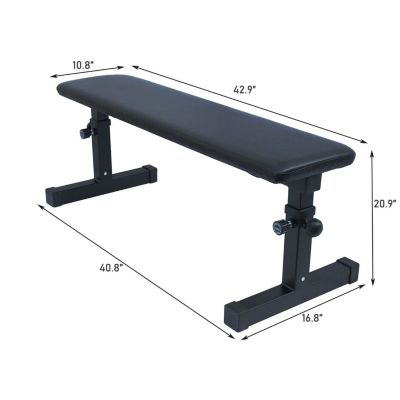 Streamdale Adjustable Cushion Bench with Protective Cover (110x45cm, 200kg Capacity)