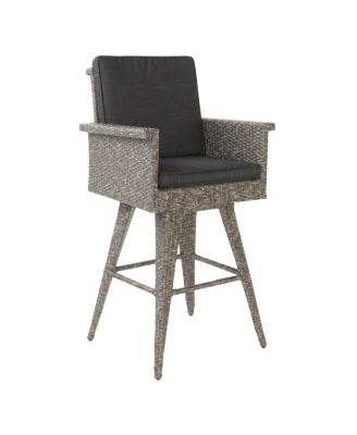 Streamdale 30" Water-Resistant Wicker Barstool