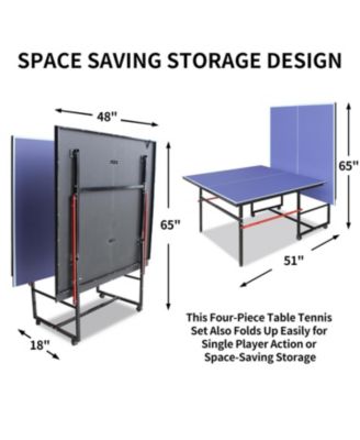 Streamdale 8FT Foldable Ping Pong Table Set with Net, Paddles, Balls