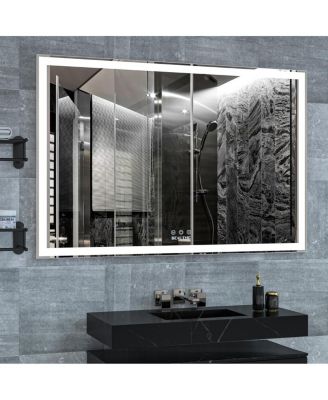 Oversized LED Bathroom Mirror with 3 Color Modes