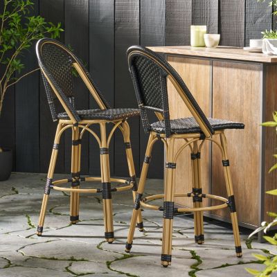 Streamdale Stylish and Durable Aluminum Barstool Set for Outdoor Enjoyment
