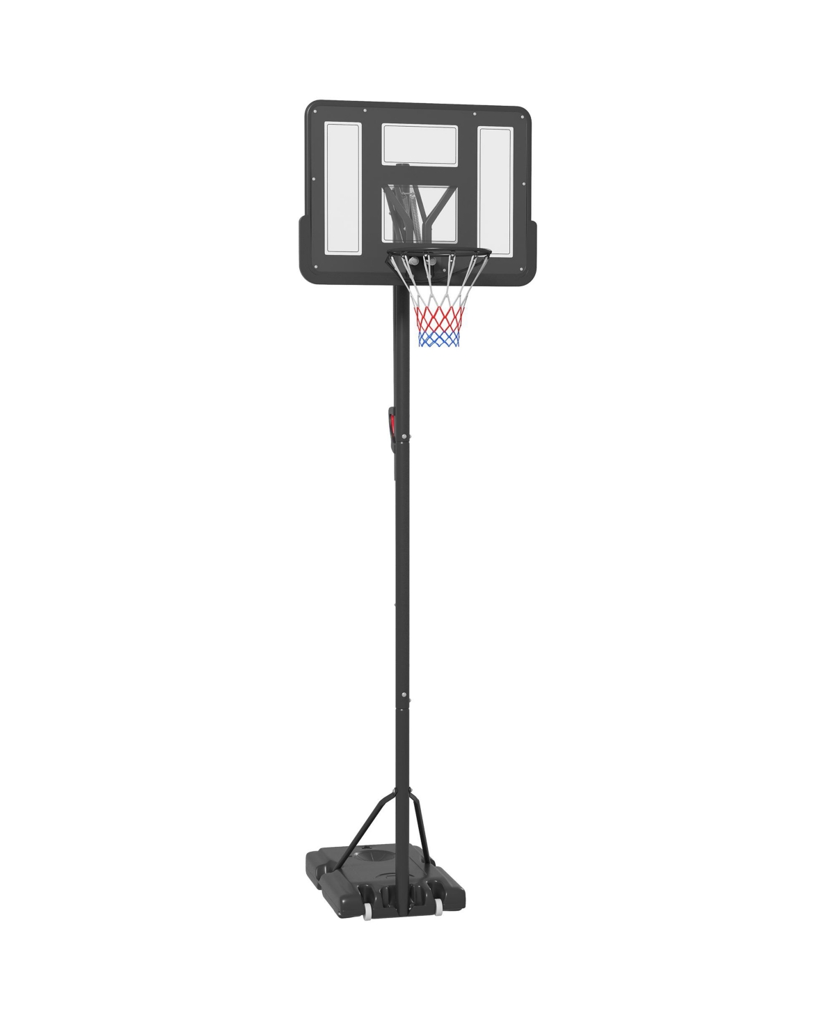 7.7-10' Portable Basketball Hoop with 43" Shatterproof Backboard - Black