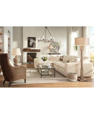 Hugo Modern Mid Century Table Lamp 28 1/2" Tall Whitewashed Column with USB Charging Port Oatmeal Drum Shade for Living Room House