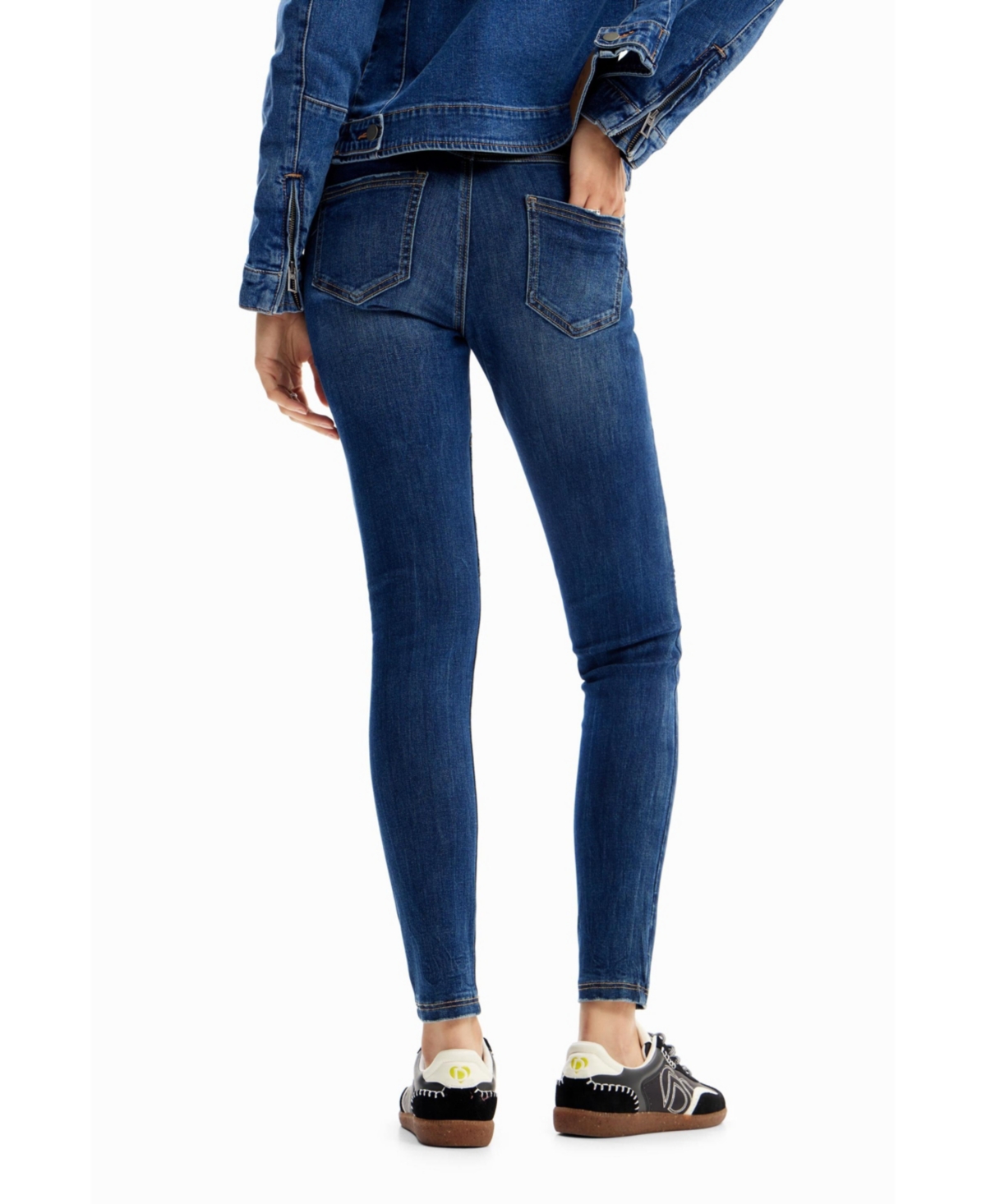 Desigual Women's Slim biker jeans