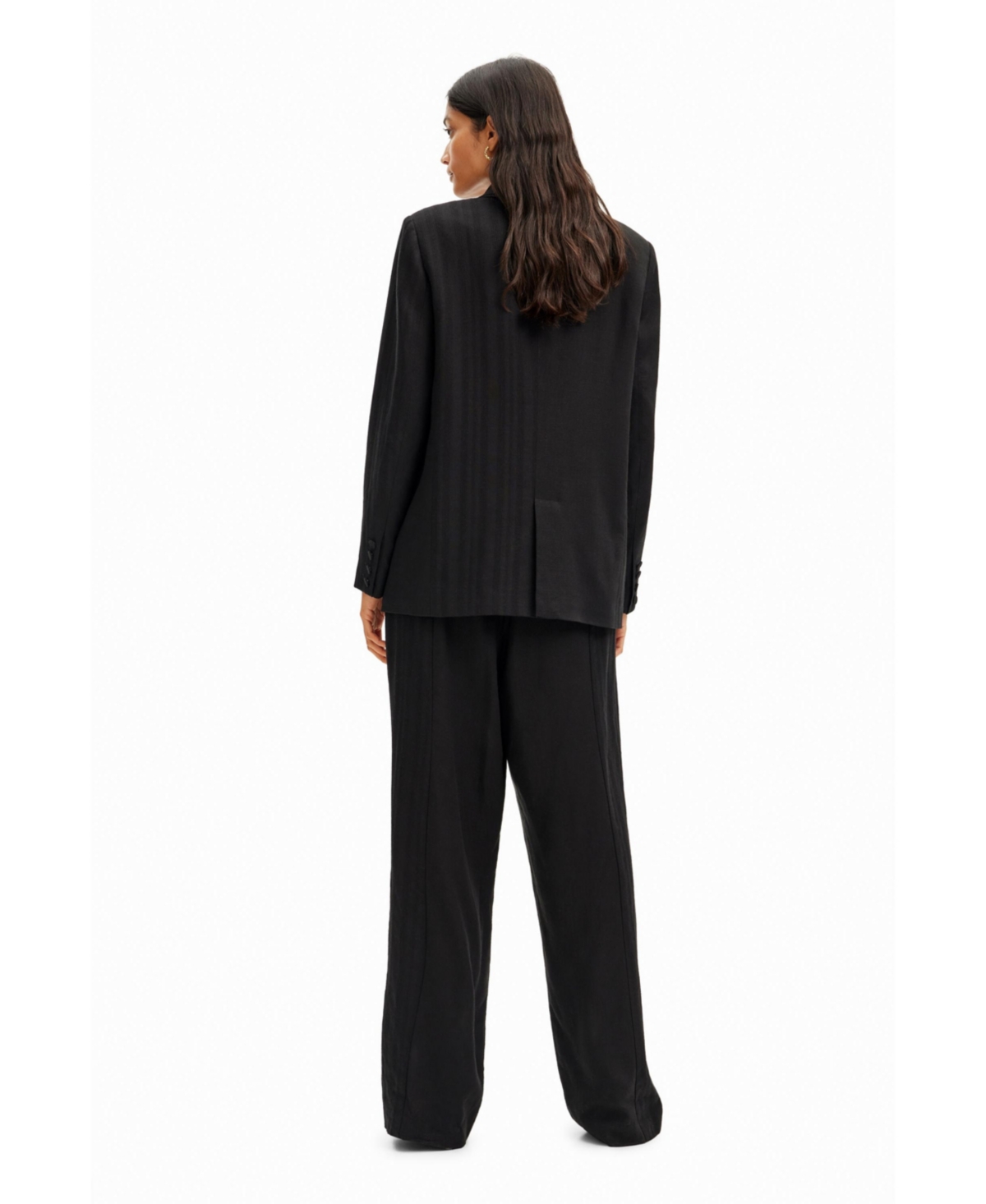 Desigual Women's Straight textured blazer