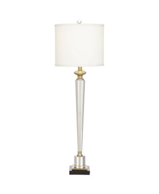 Lana Modern Crystal Table Lamp 38.5" Tall White Shade