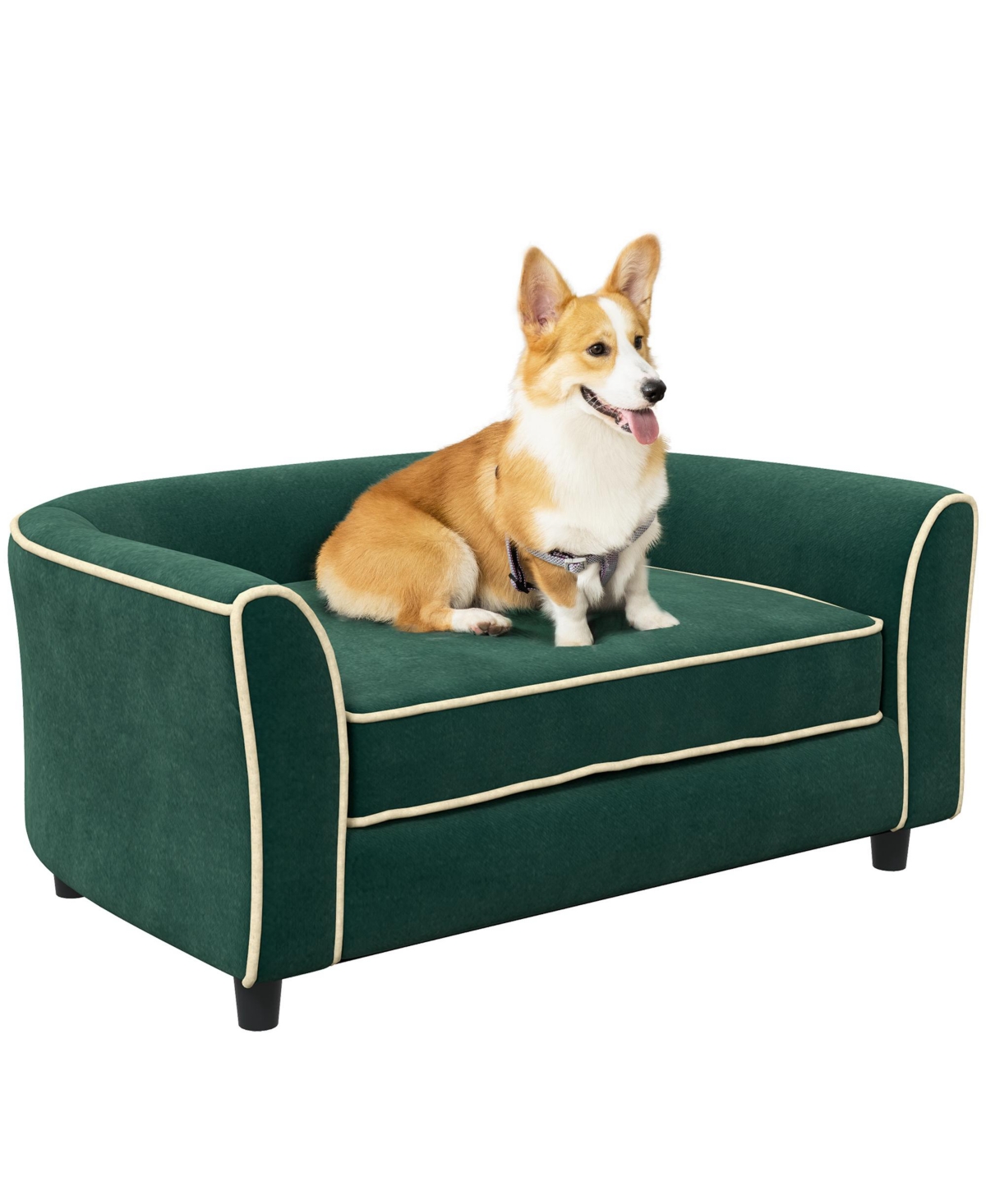 Dog Sofa, Pet Bed Dog Couch for Small and Medium Dogs, - Dark green