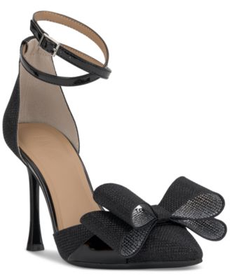 Women's Saori Bow Ankle-Strap Pumps, Created for Macy's