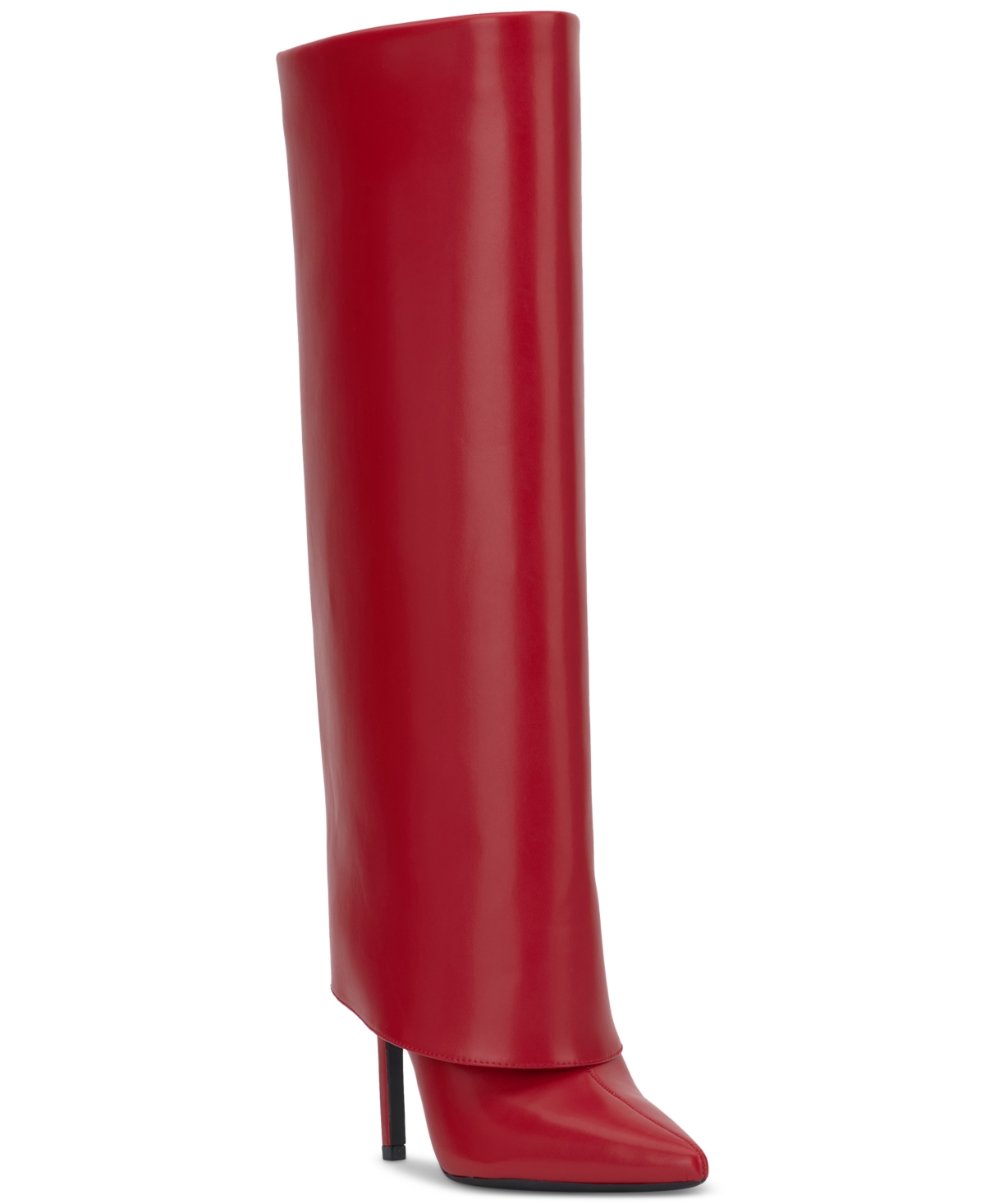 INC INTERNATIONAL CONCEPTS SKYLAR WIDE-CALF FOLD OVER CUFFED KNEE HIGH BOOTS, CREATED FOR MACY'S