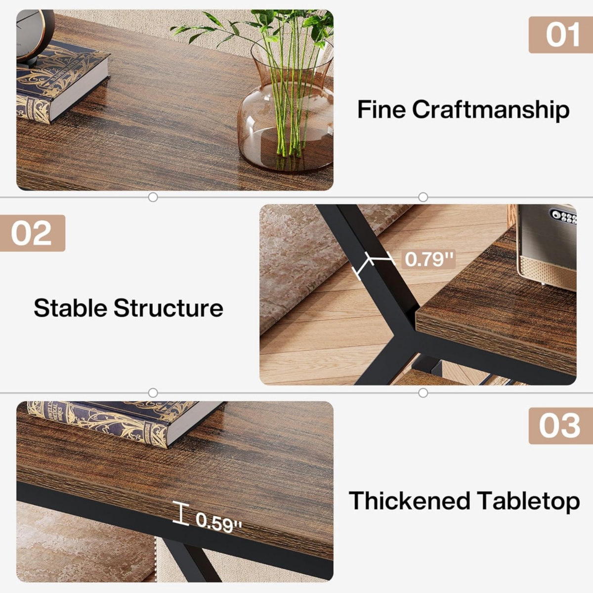 Tribesigns 2-Drawer File Cabinet Lateral Modern Filing Cabinet for A4/Letter/Legal Size Office Storage Cabinet, Printer Stand with Storage Drawer for