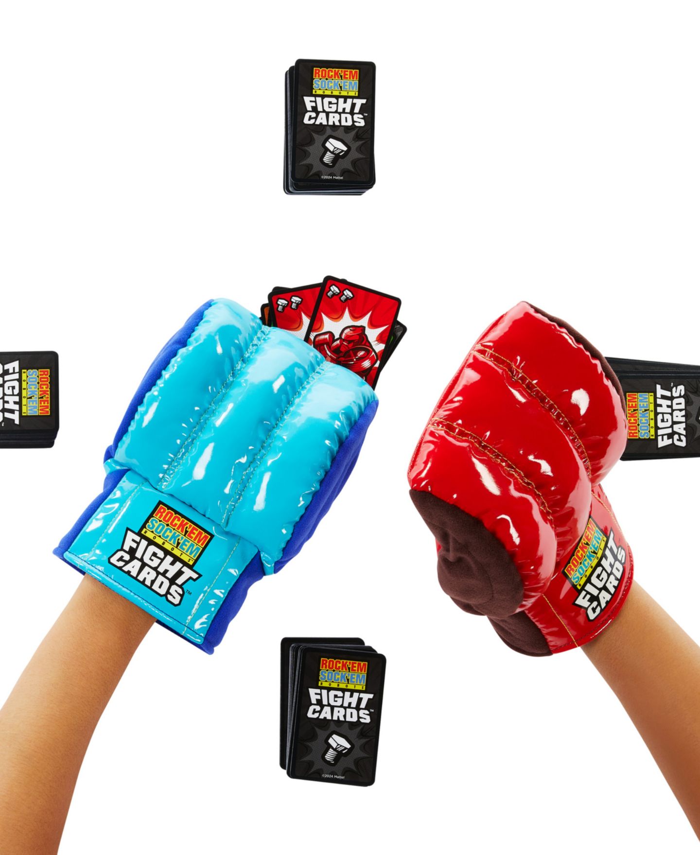 Детская карточная игра Mattel Rock 'Em Sock 'Em Robots Fight Cards Card Game — фото 3