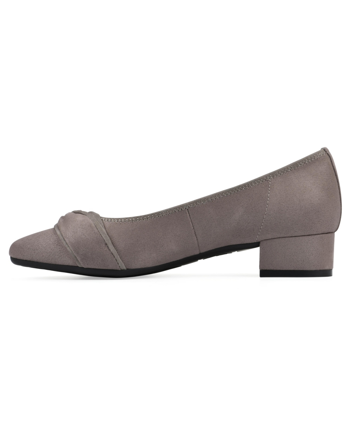 WHITE MOUNTAIN WOMEN'S BORDEAUX LOW BLOCK HEEL PUMPS 