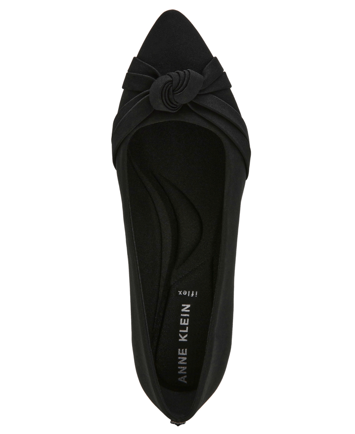 Anne Klein Women's Omkara Pointed Toe Knot Detail Ballet Flats