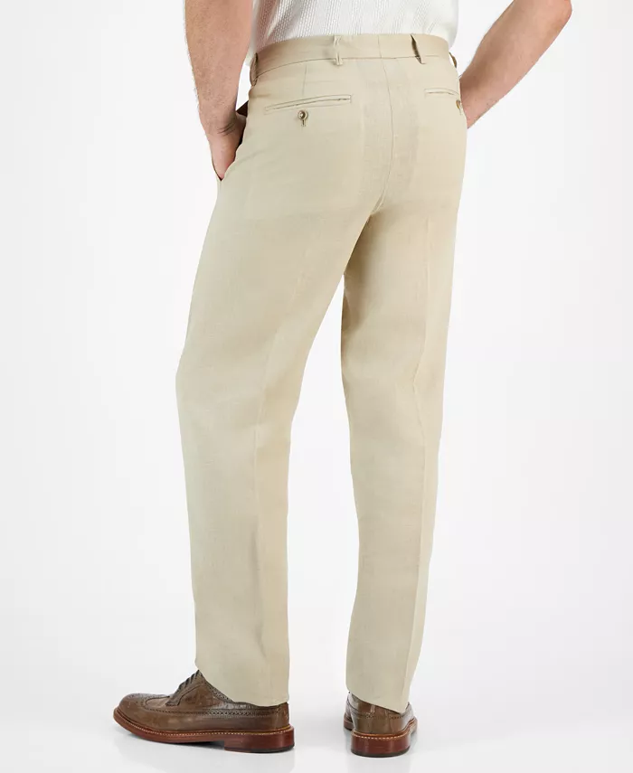 Men's Modern-Fit Linen Dress Pants - thumbnail 2