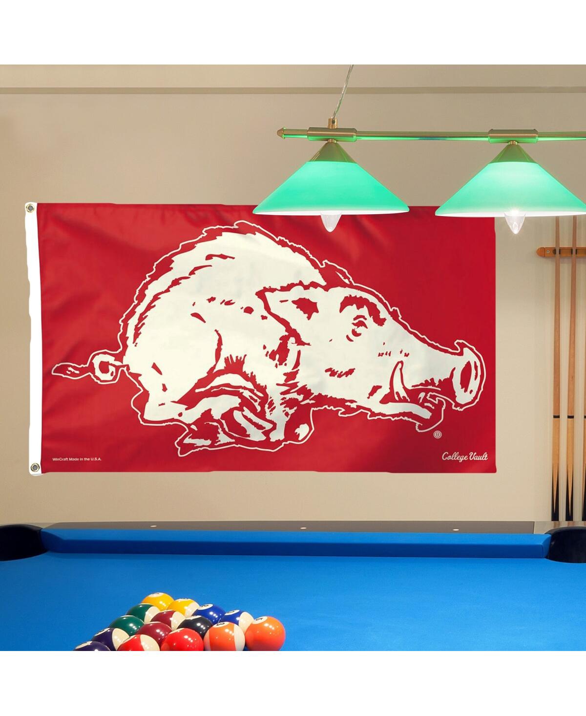 Arkansas Razorbacks College Vault Logo Deluxe Single-Sided 3' x 5' Flag