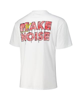 Men's White MTV Drip Loose Fit T-Shirt