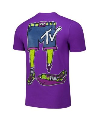 Men's Purple MTV Zombie Regular Fit T-Shirt