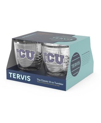 TCU Horned Frogs 4-Pack 12oz. Emblem Tumbler Set