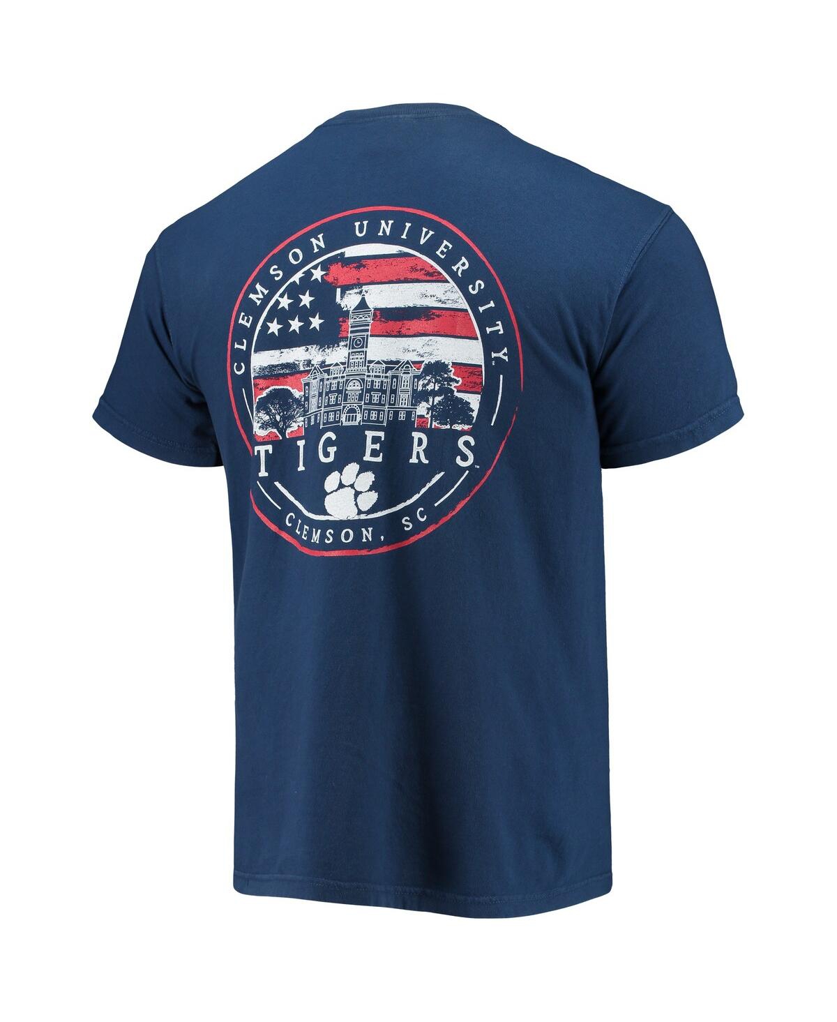 Image One Men's Navy Clemson Tigers Campus Americana T-shirt In Navy