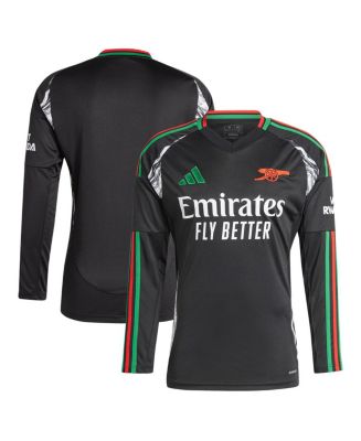 adidas Men's Black Arsenal 2024/25 Away Replica Long Sleeve Jersey