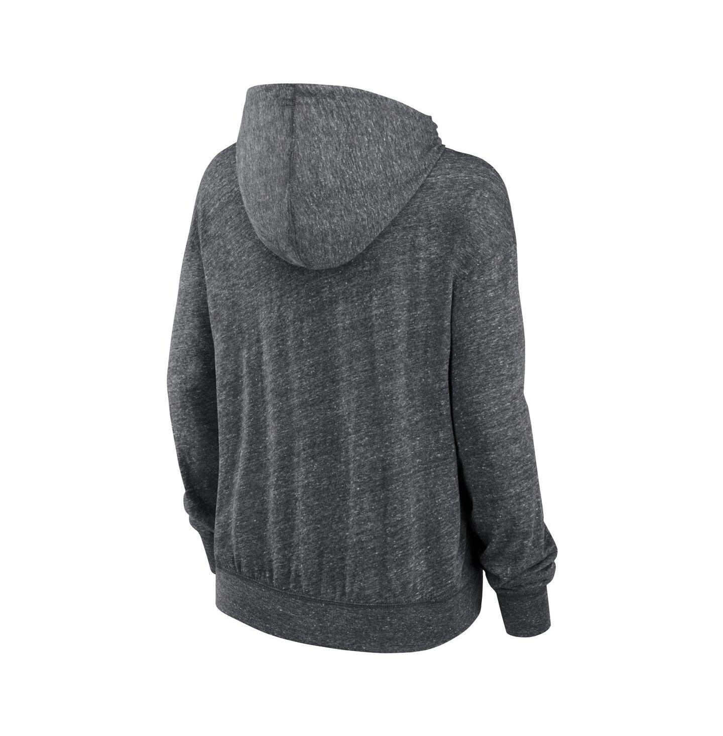 Женский топ Nike Heather Charcoal Arizona Cardinals Team Spirit Gym vintage-like Lightweight Hooded — фото 2