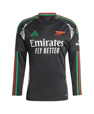 adidas Men's Black Arsenal 2024/25 Away Replica Long Sleeve Jersey