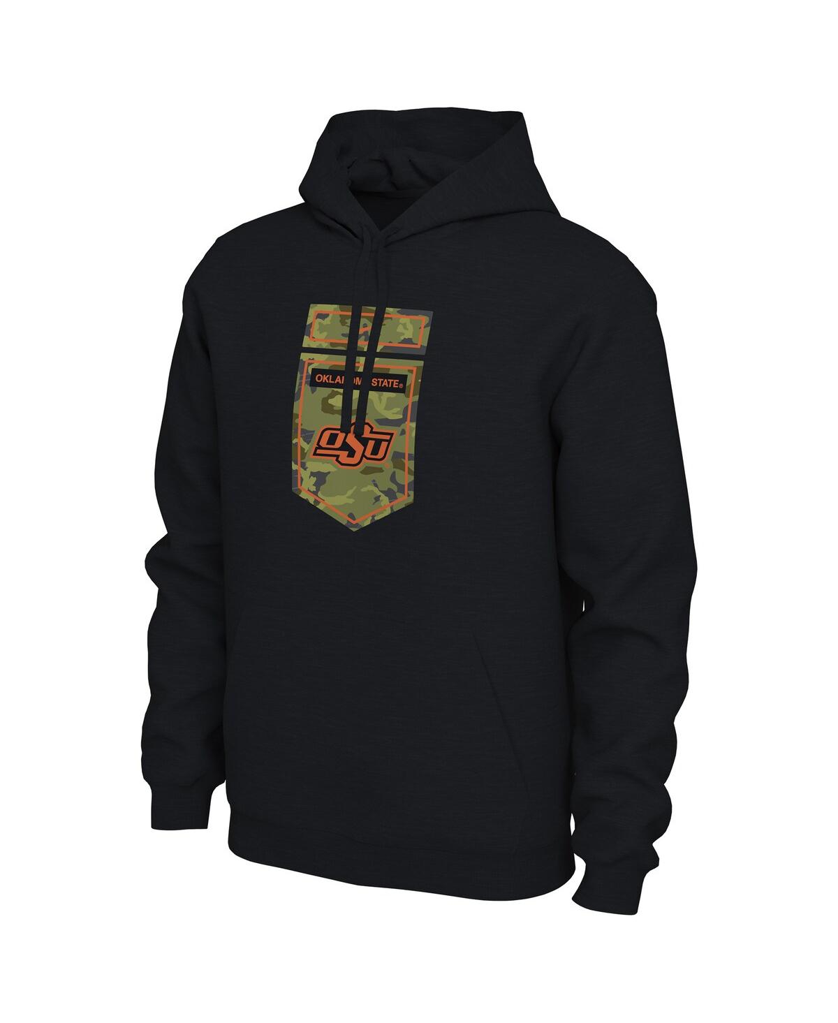 Nike Men'sOklahoma State Cowboys Veterans Camo Pullover Hoodie - Black