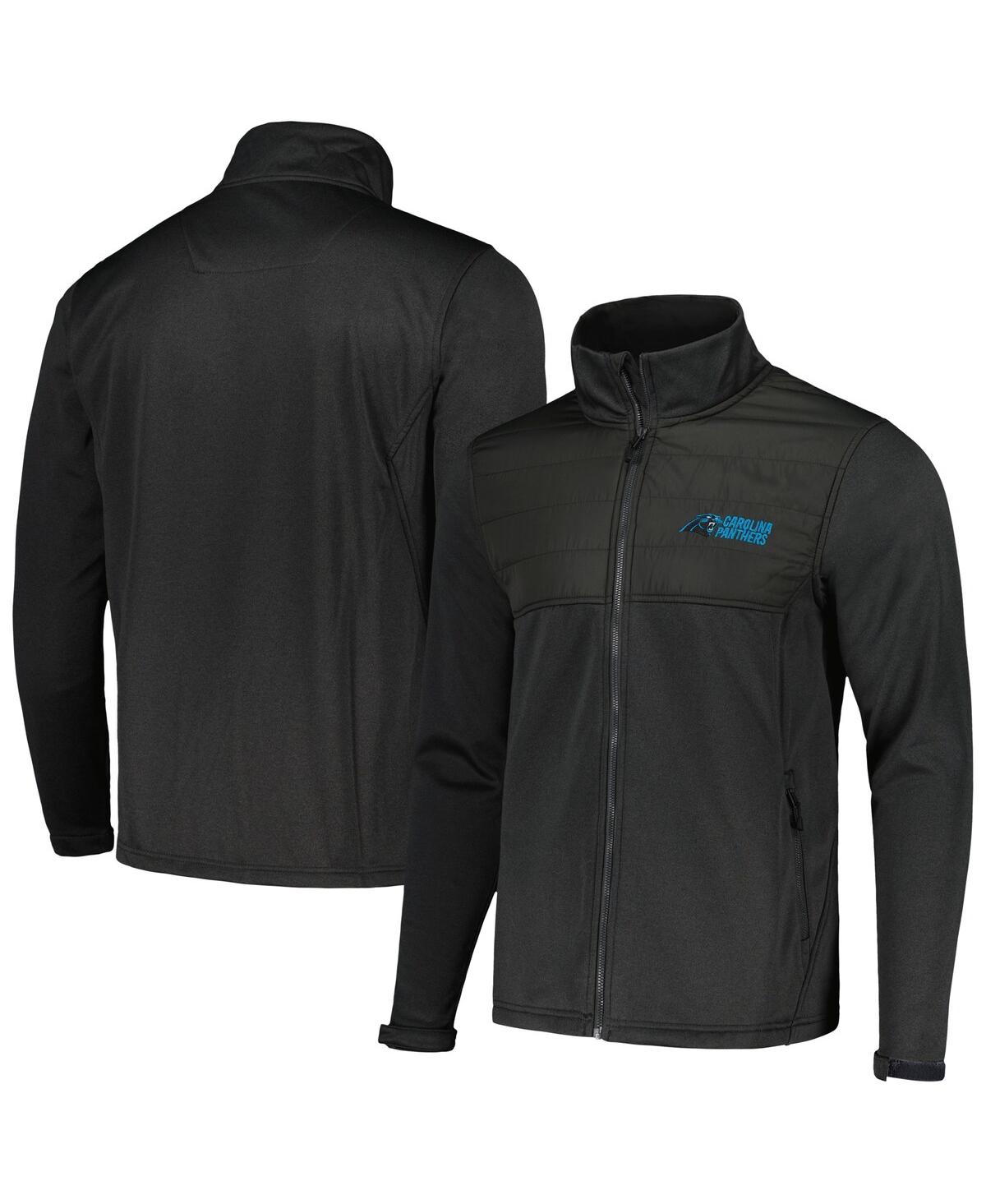 Men's Heather Black Carolina Panthers Explorer Tech Full-Zip Jacket - Heather Black