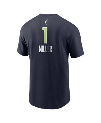 Men's and Women's Diamond Miller Navy Minnesota Lynx Explorer Edition Name Number T-Shirt