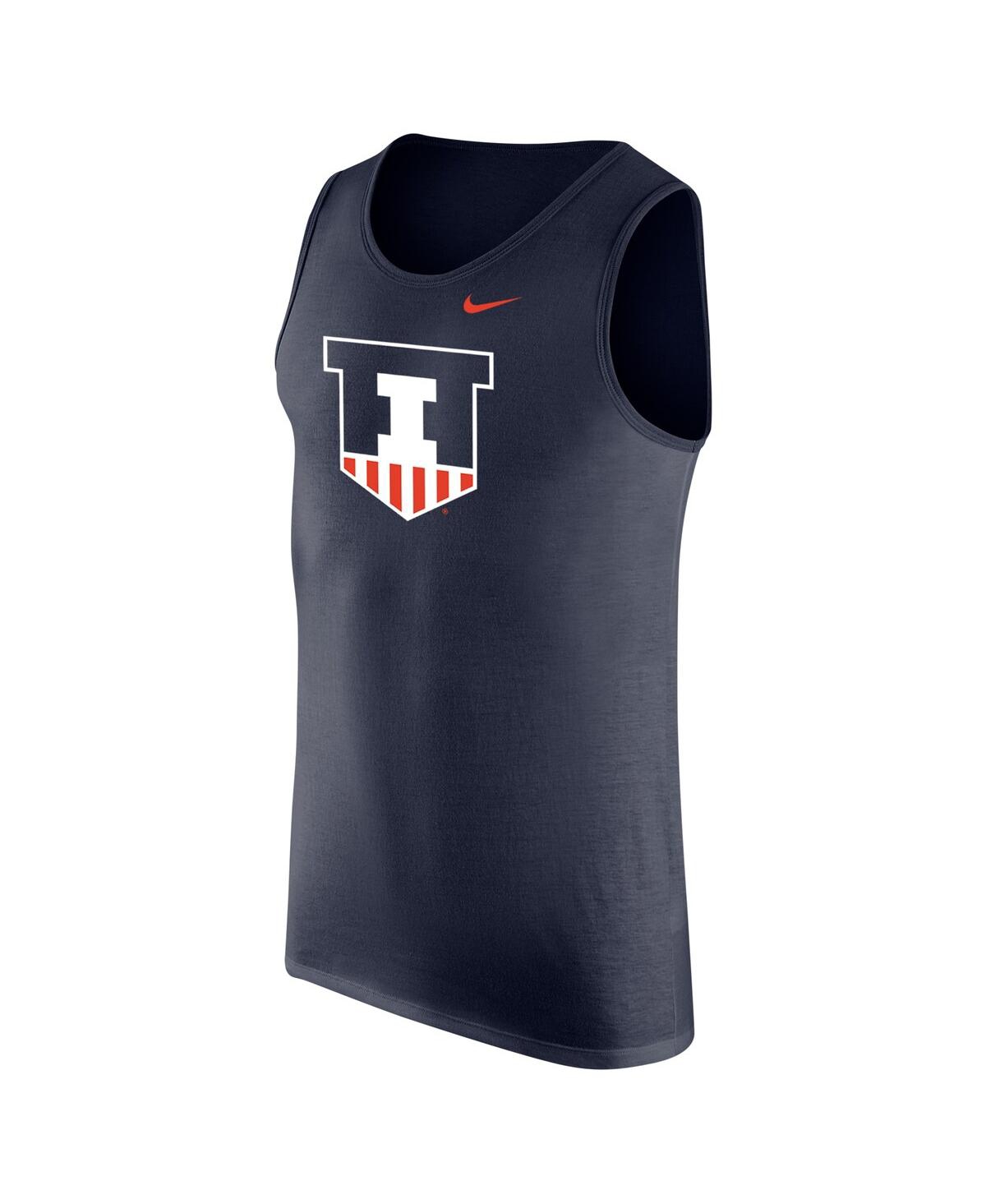 Nike Men's Navy Illinois Fighting Illini Tank Top In Navy