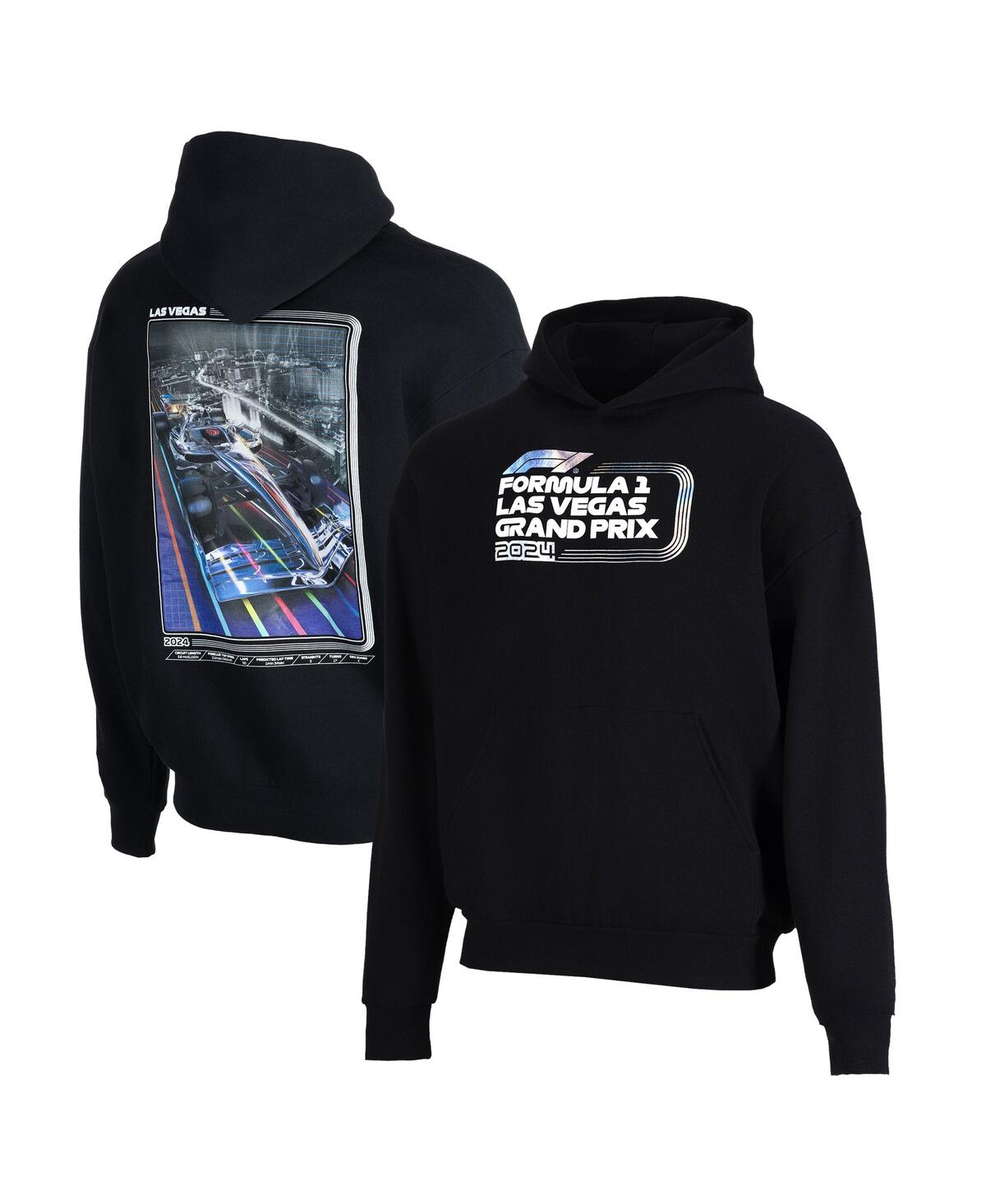 Men's and Women's Black 2024 Las Vegas Grand Prix Classic Pullover Hoodie - Black