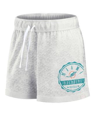 Women's Oatmeal Miami Dolphins vintage-like Badge Shorts