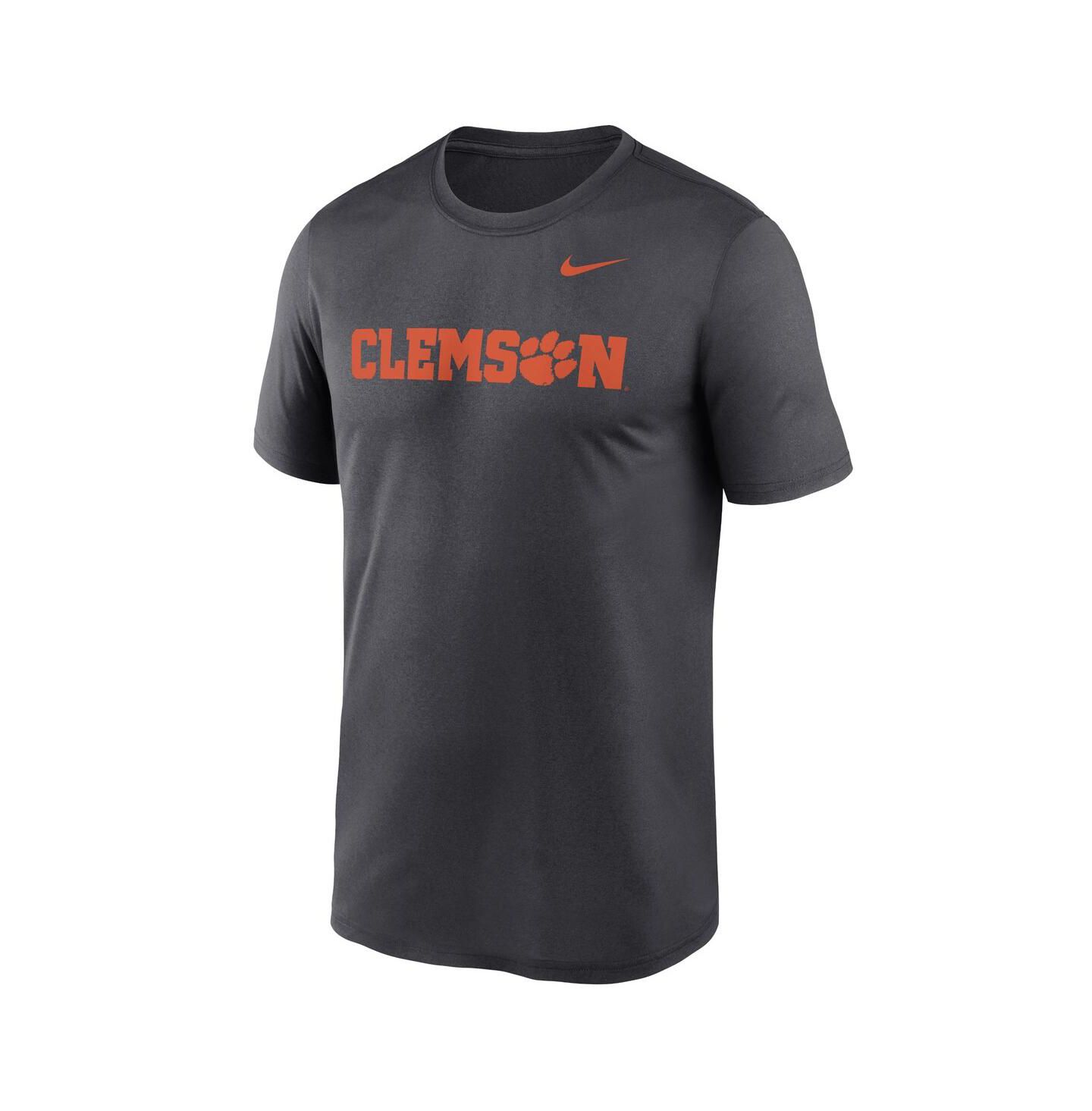 Мужская футболка Nike Anthracite Clemson Tigers Primetime Legend Wordmark — фото 3