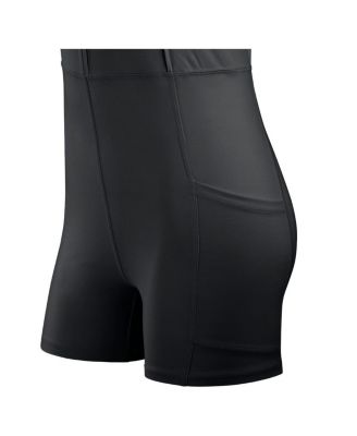 Women's Black Las Vegas Raiders Studio Boost Athletic Half-Zip Dress