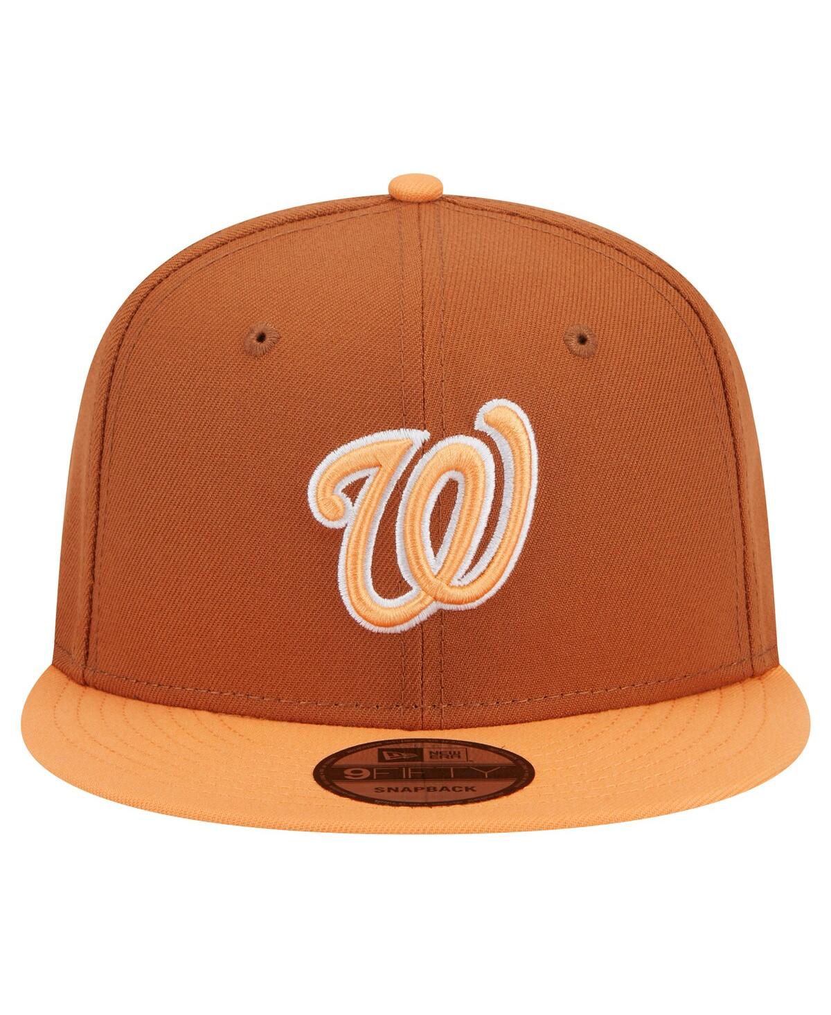 New Era Men'sWashington Nationals Spring Color Two-Tone 9FIFTY Snapback Hat - Brown