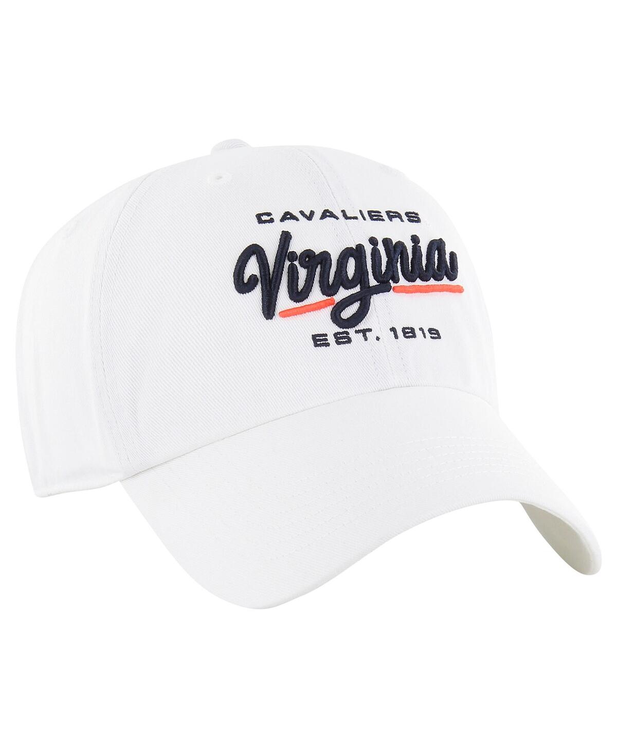 '47 Brand Women'sVirginia Cavaliers Sidney Clean Up Adjustable Hat - White