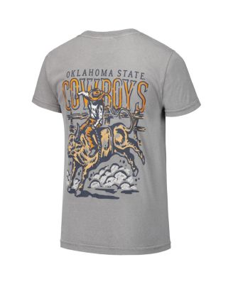 Big Boys and Girls Gray Oklahoma State Cowboys Hyperlocal Comfort Colors T-Shirt