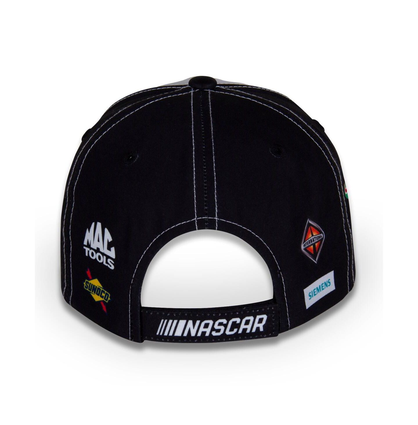 Мужская кепка Checkered Flag Sports White/Black Brad Keselowski BuildSubmarines.com Uniform Adjustable Hat — фото 4