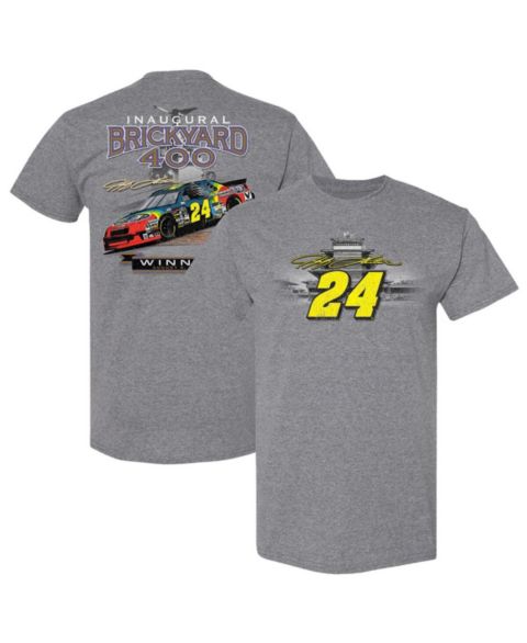 Мужская футболка Hendrick Motorsports Team Collection Heather Charcoal Jeff Gordon 1994 Indy Brickyard 400 Winner