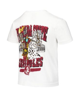 Big Boys and Girls White Florida State Seminoles Hyperlocal Comfort Colors T-Shirt