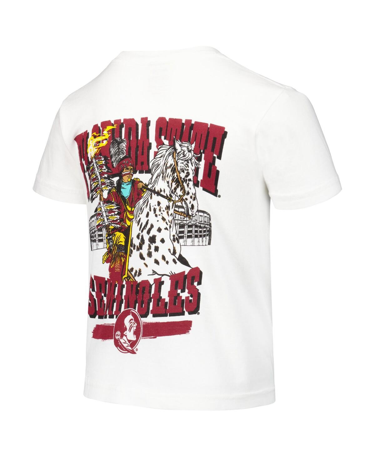 Image One Big Boys and GirlsFlorida State Seminoles Hyperlocal Comfort Colors T-Shirt - White