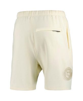 Men's Cream Milwaukee Brewers Neutral Fleece Shorts