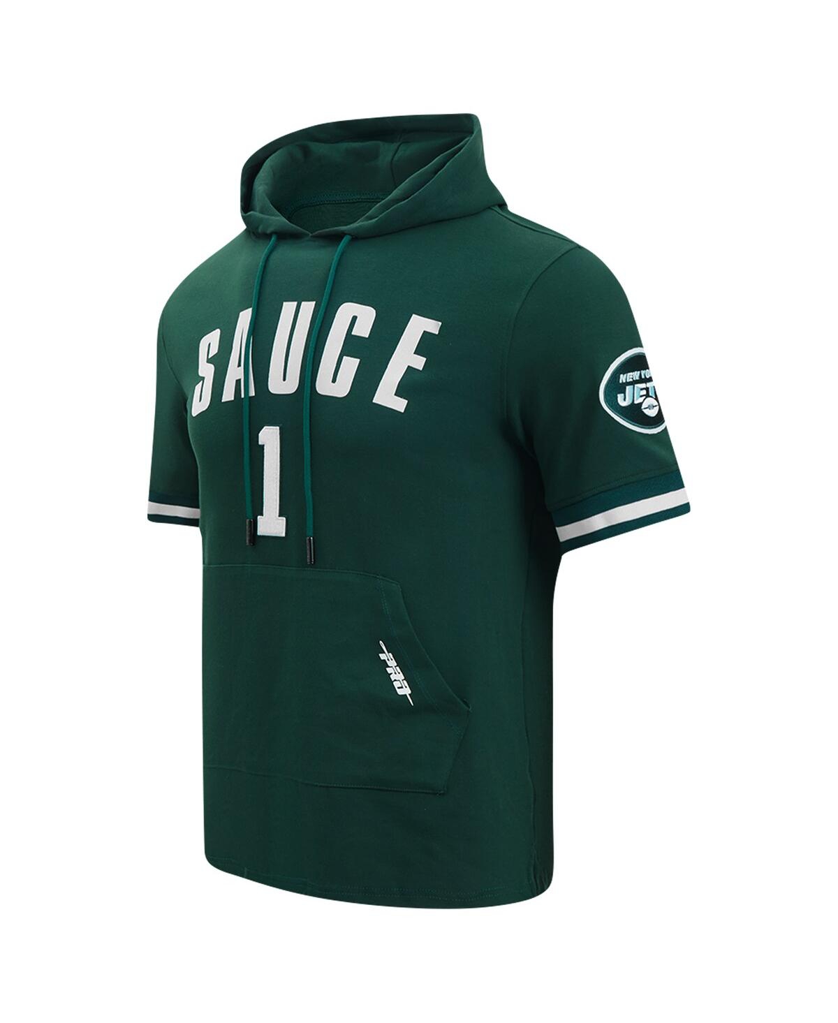 Pro Standard Men's Ahmad Sauce Gardner Green New York Jets Player Name Number Hoodie T-shirt In Green